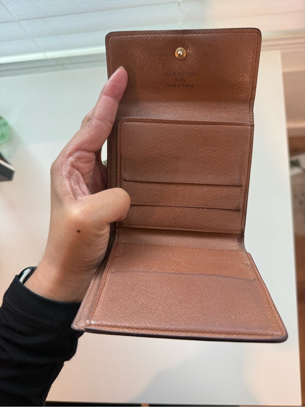 Louis Vuitton Monogram Compact Wallet in Monogram Brown and Gold - Picture 4 of 5